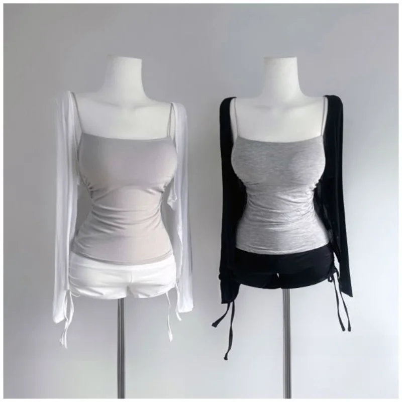 

Elegant Pure Color Shorts Dongda Gate New Style Slim Fit Pleated Casual Pants for Young Women Summer Fashion Ladies