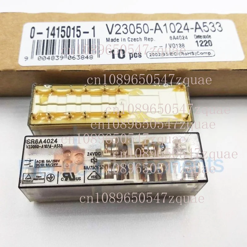For SCHRACK SR6A4024 V23050-A1024-A533 Safety Relay 8A 250VAC 24VDC 14Pins