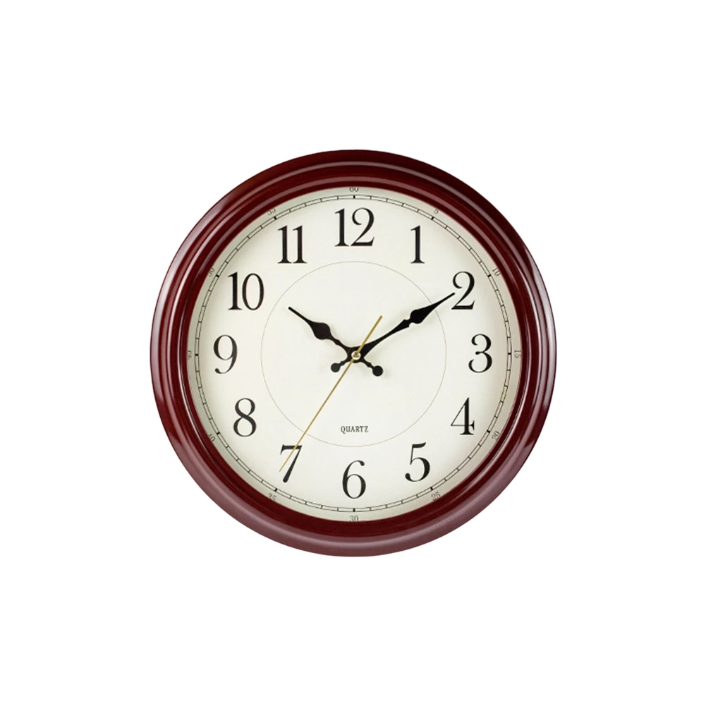 Silent Clock 33cm Vintage Clock Classic Design Easy Installation Large Easy-to-Read Numbers Non Ticking Mechanism