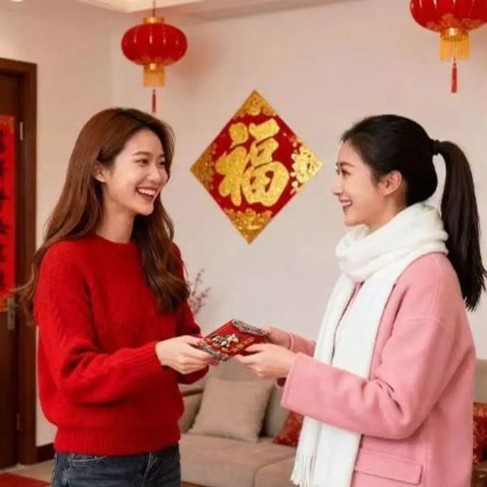 

6PCS Traditional Spring Festival Red Envelope Year of The Horse Cartoon Children's Money Bag Thickened Bonus