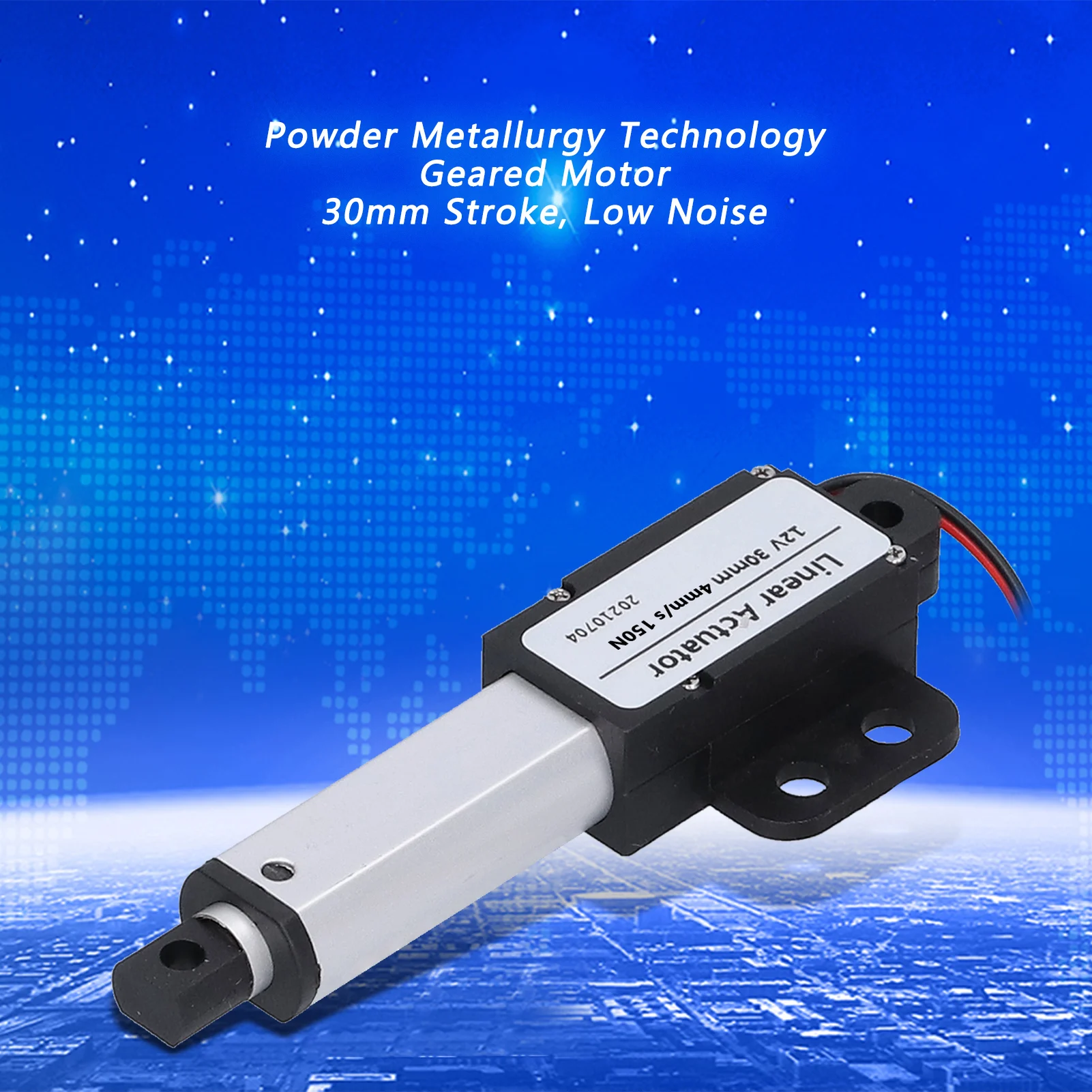 Attuatore lineare elettrico Attuatori a movimento lineare Cortocircuito Corsa 30 mm per uso industriale per ristorazione