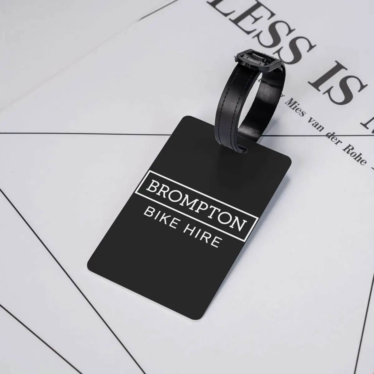 Bromptons Bike Luggage Tag for Travel Suitcase Privacy Cover Name ID Card