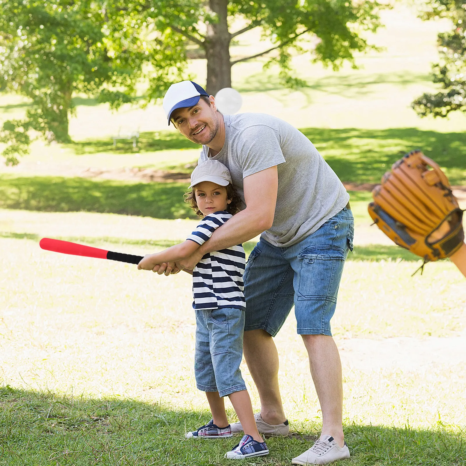 Children's Soft Baseball Bat Foam Eva Lightweight Easy Grip for Toddlers Kindergarten Sports Training Enhances Coordination Safe