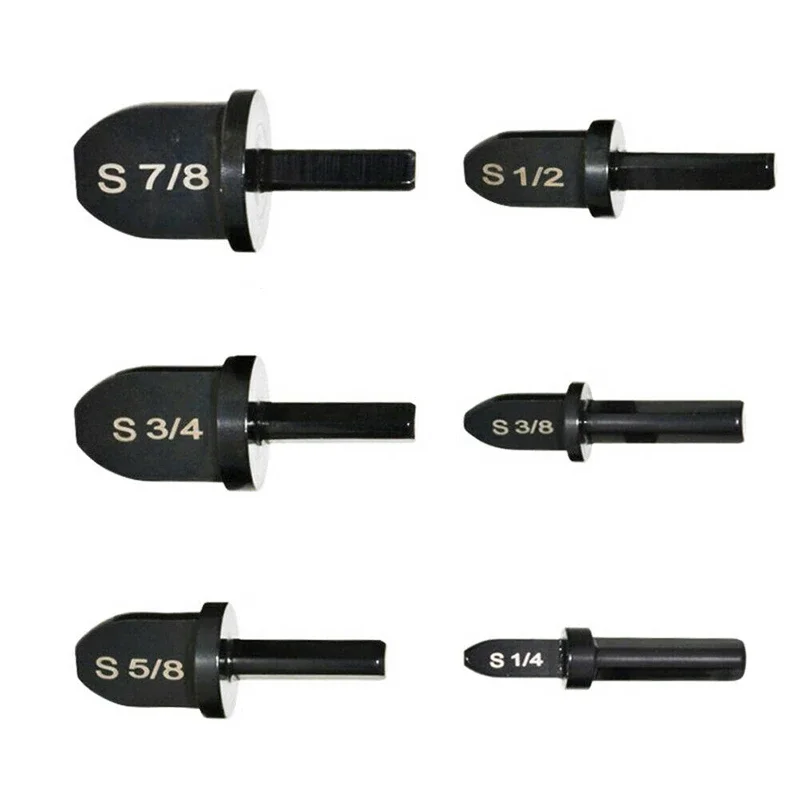 6Pcs Copper Pipe Drill Bits Flaring Triangular Handle Tube Expander Set Swaging Air Conditioner Maintenance Takeover Tools