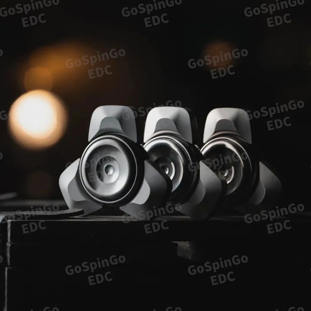 بلاك توب ووركس EDC سبينر فيدجيت بتصميم النهر تحت الأرض من الفولاذ المقاوم للصدأ، إكسسوارات مكتبية، أدوات تخفيف القلق، جيروسكوب