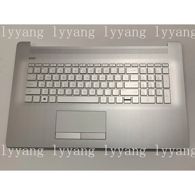 For HP 17-BY 17Z-CA L92785-001 Palmrest Shell with Keyboard and Touchpad, Silver