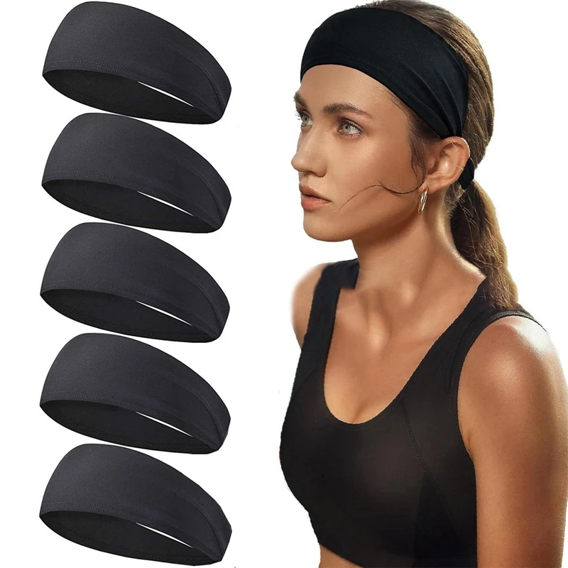 Elastic Yoga Headband Sport Sweatband Women Men Running Sport Hair Band Outdoor Gym Hair Band Sport Bandage Head Bands for Women