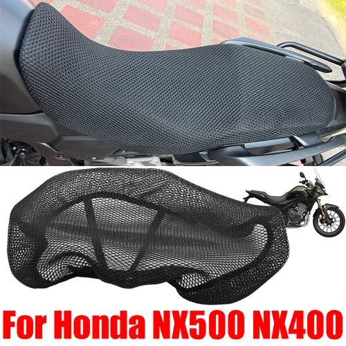 Para Honda NX500 NX400 NX 500 400 accesorios de motocicleta funda de cojín de asiento de malla transpirable funda de asiento de aislamiento térmico protección