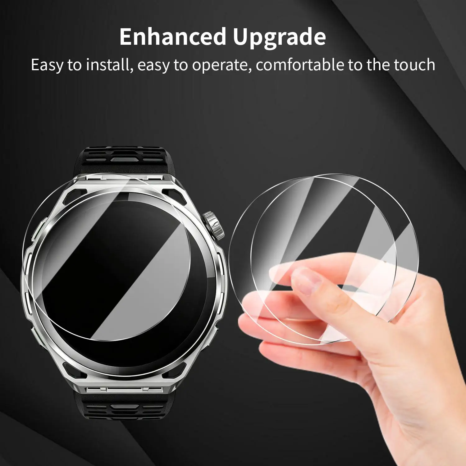 For Amazfit Balance 3 9H Tempered Glass Screen Protectors 1-5pcs HD Clear Anti-scratch Protective Films for Amazfit Balance 3