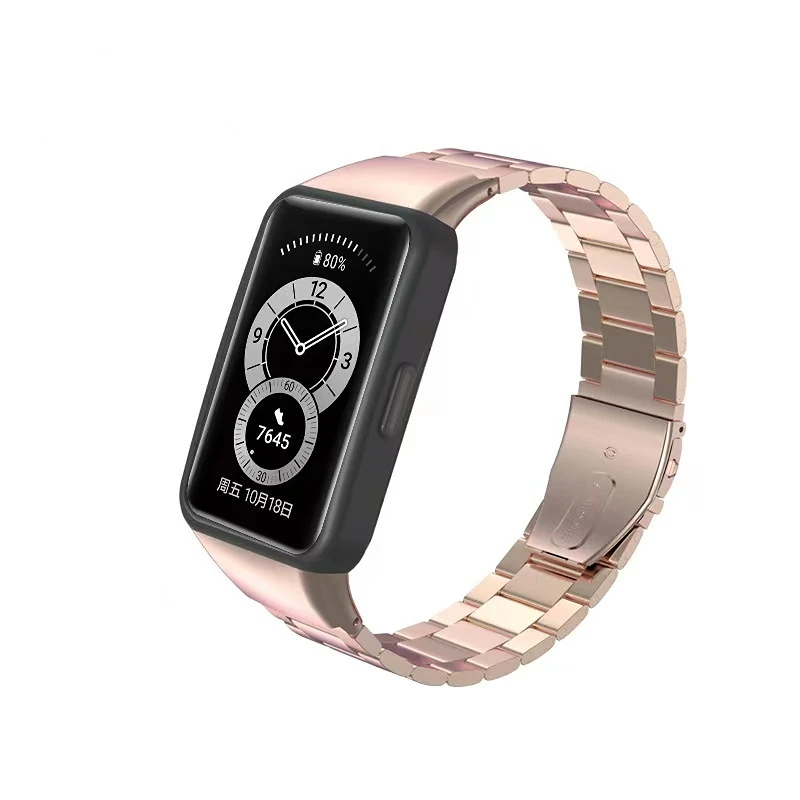 Ремешок металлический для Huawei Band 6 Honor Band 6, сменный Браслет из нержавеющей стали премиум-класса для Huawei Band 6 Pro Correa