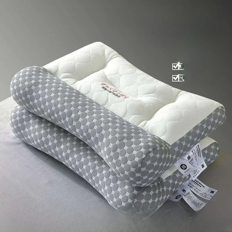 

Latex Pillow Neck Support TrACTION Home Orthopedic Single Piece 4265 Comfort Hard 3D Cut Latex for Adults Office Use