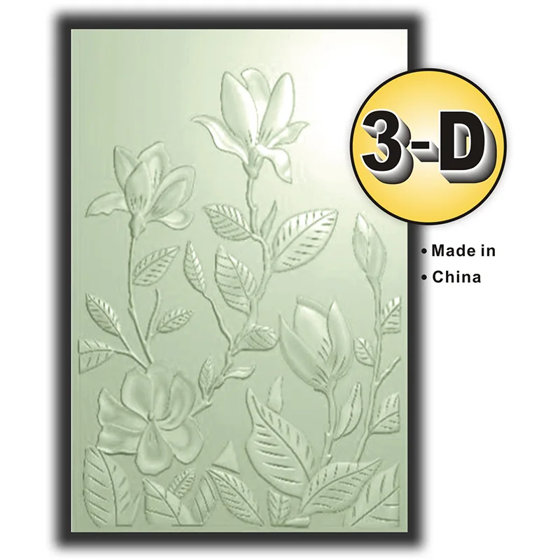 The best-selling 3D relief folder features exquisite floral decoration painting theme design, which can create complex textures,