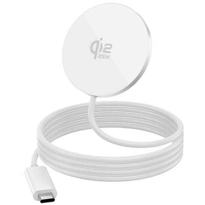 Magnetic Wireless Charger 25W Fast Charging Ultra-thin Magnetic Induction For IPhone 17 Pro Max 5W Airpods Xiaomi Huawei Samsung