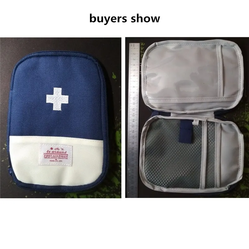 Emergency Kit Bags Portable First Aid Kit Bag Outdoor Safety Survival Pouch Travel Package Medical Bag Divider Storage Organizer