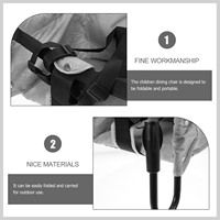 1pcs Portable Baby High Foldable Kids Dining Seat Hook On Clip Travel Feeding Chair Easy Fold Compact Durable for Toddler