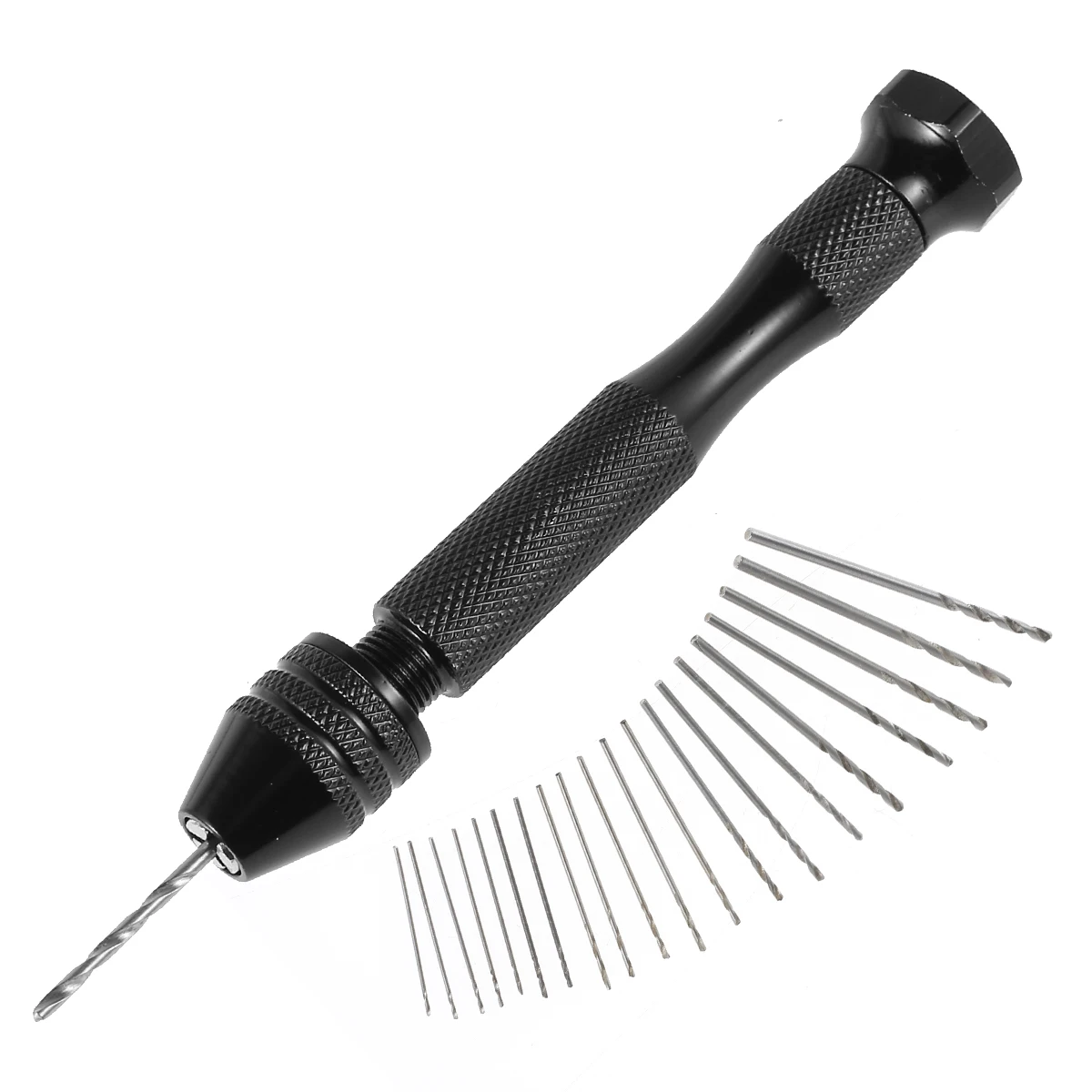 20 Pcs Mini Twist Drill Bits Precision Pin Vise Hand Drill with Twist Bits Set Hand Drill Bits Set for DIY Craft Carving