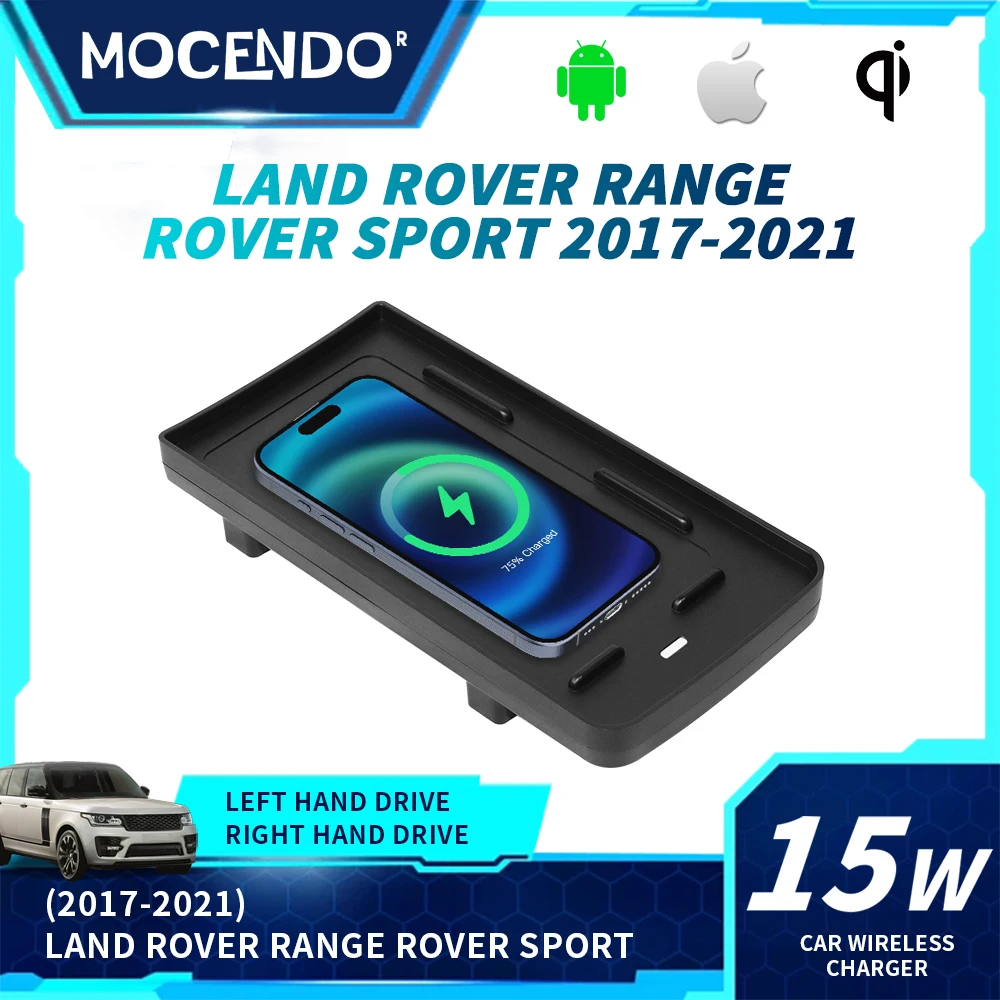 

15W Qi Fast Wireless Charging Kit for Land Rover Range Rover Sport 2017-2021 Phone Accessories Automobile User