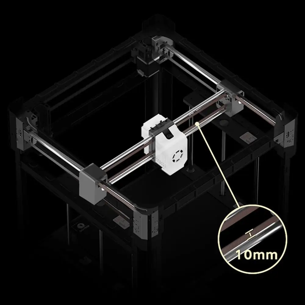 طابعة QIDI TECH-X-Max 3 ثلاثية الأبعاد ، تسوية تلقائية ، وسرعة طباعة ، ولوحة HF مرنة ، ودقة عالية ، وإطار جديد معدني بالكامل #4