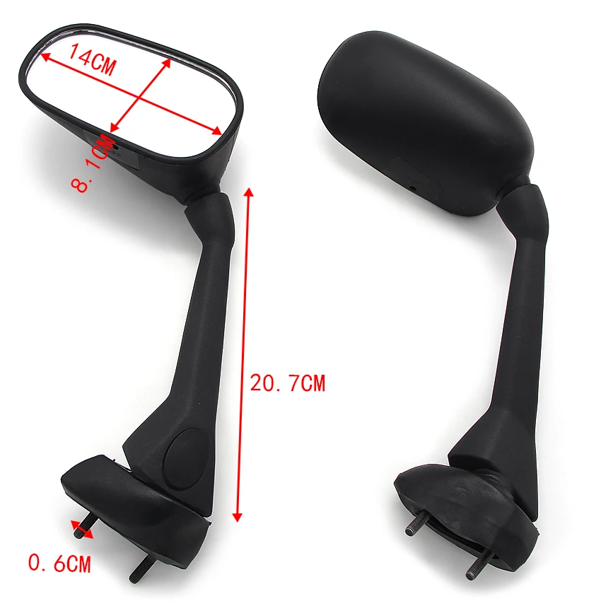 ヤマハ用オートバイサイドミラー,アクセサリー,fz1sa fazer 2006-2013,fz1s fazer 2006-2015,oem: 3c3-26290-00,3c3-26280-00