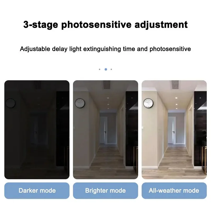 A76K Adjustable Infrared Sensor E27 Smart PIR Motion Detection Light Bulb Socket Adapter Auto On/Off With Radar Induction