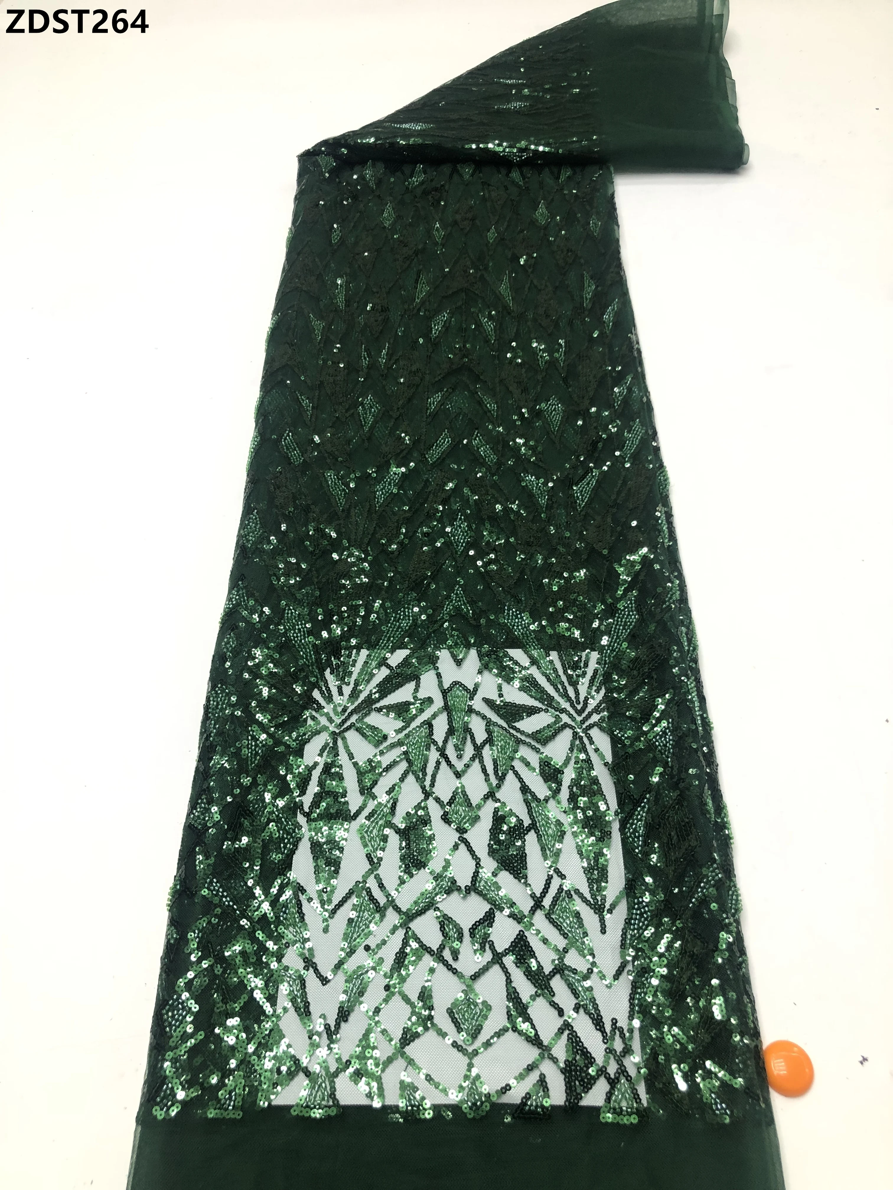 

Роскошная Высококачественная вышитая кружевная тюль 2025 года, нигерийская кружевная ткань, 5 ярдов, высококачественный тюль для свадебного платья