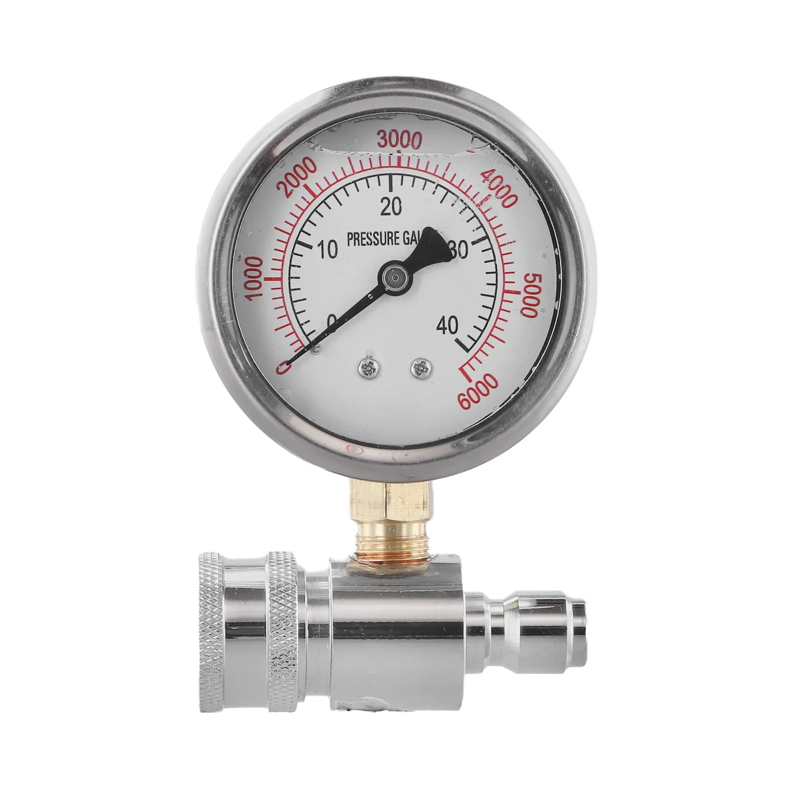 

1pcs Pressure Washer Pressure Gauge 6000psi High Pressure Gauge 3/8" Air Pressure Gauges Quick Connect Socket Accessories