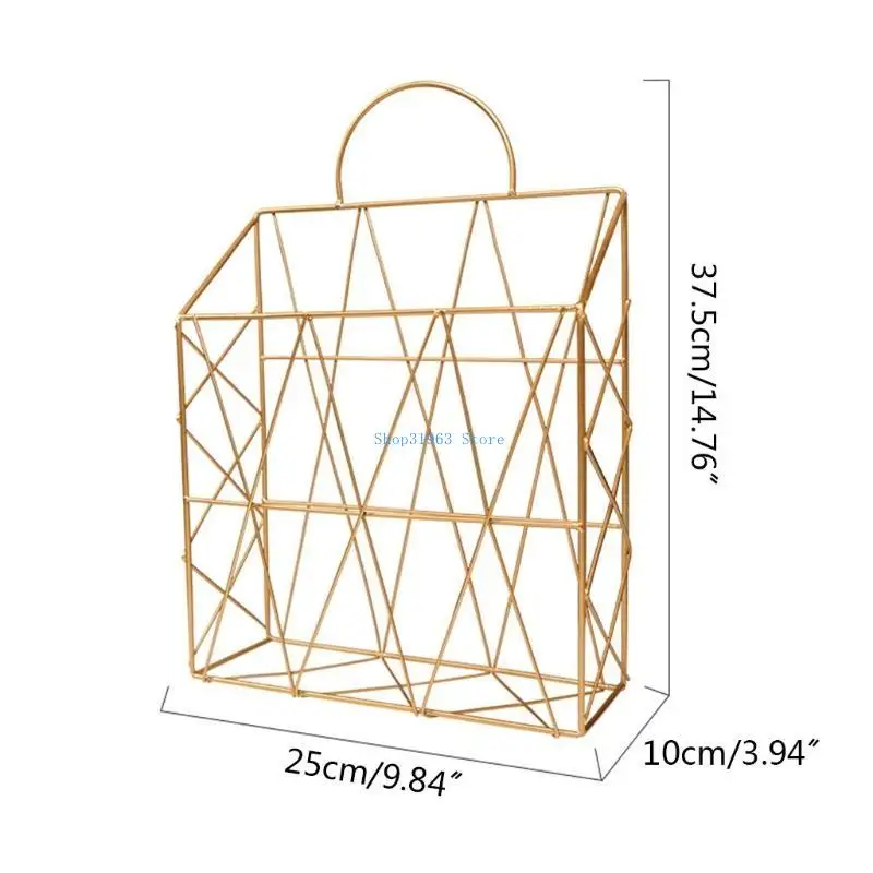 L4MA Многофункциональный Hollow-Out Wall Metal Metal Magaze File Book Book Holder Ratch