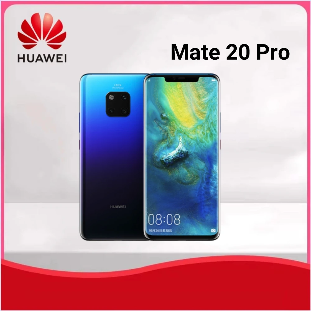 الإصدار العالمي، هاتف Huawei-Mate 20 Pro UD، هاتف ذكي Android، 6.39 بوصة، 8+256GB ROM، 4G 4200mAh، الهواتف المحمولة، Google Play، celulares