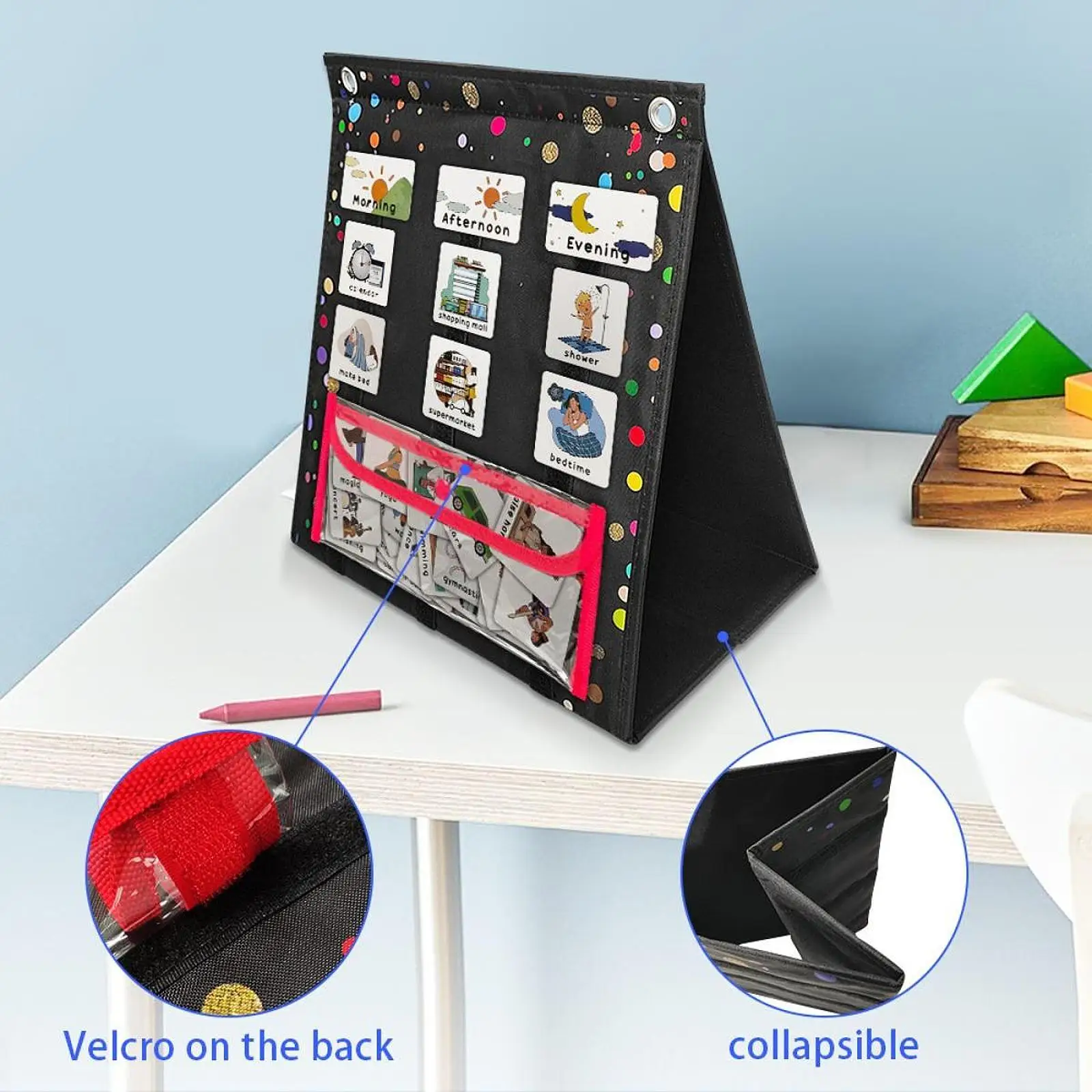 بطاقات روتينية يومية قابلة لإعادة الاستخدام للأطفال، مواد تعليمية متعددة الأغراض لمستلزمات التدريس في رياض الأطفال والمنزل المدرسي #5