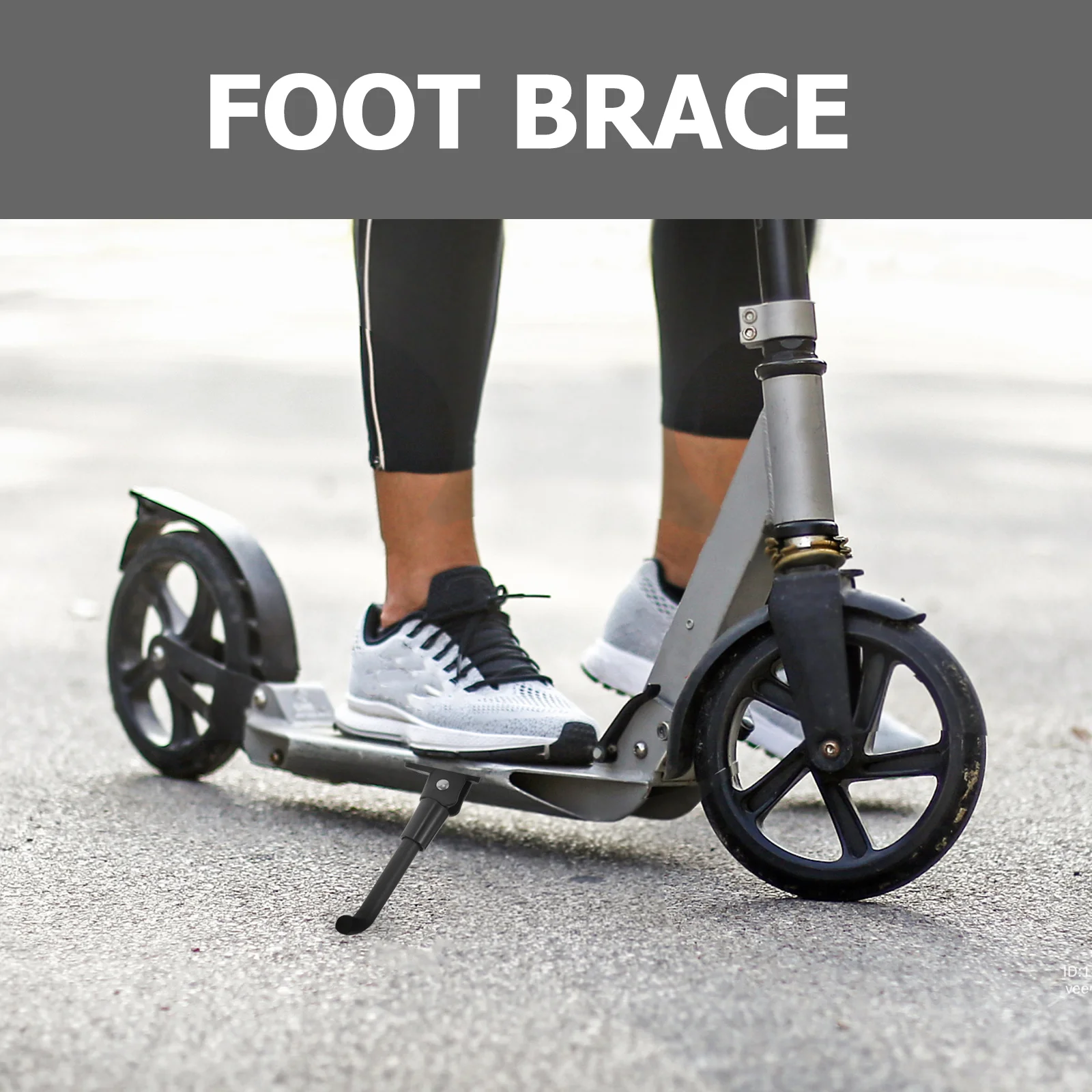 

Scooter Kickstand Bracket Electric Scooter Stand Stand For Electric Scooters Durable Non-Slip Detachable Parking Accessory