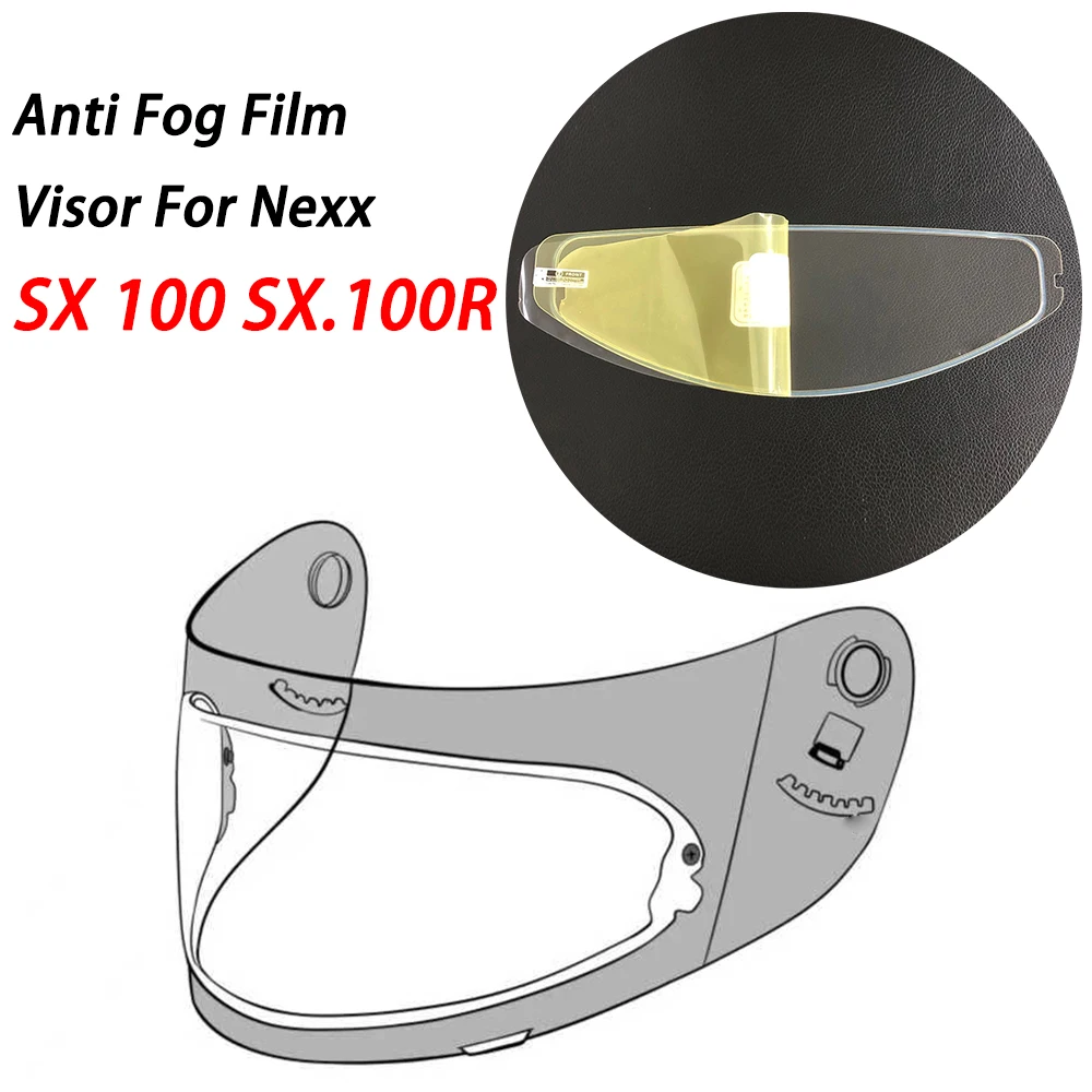 

Motorcycle Helmet Film Anti Fog Film Visor Shield Fog Resistant For NEXX SX.100R Lens Helmets
