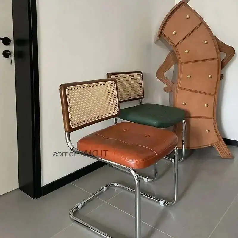 Sillas de comedor Cesca para cocina, silla ergonómica de ratán de lujo para exteriores, balcón, escritorio, relax, Sillas modernas para Comedor, muebles WK50DC