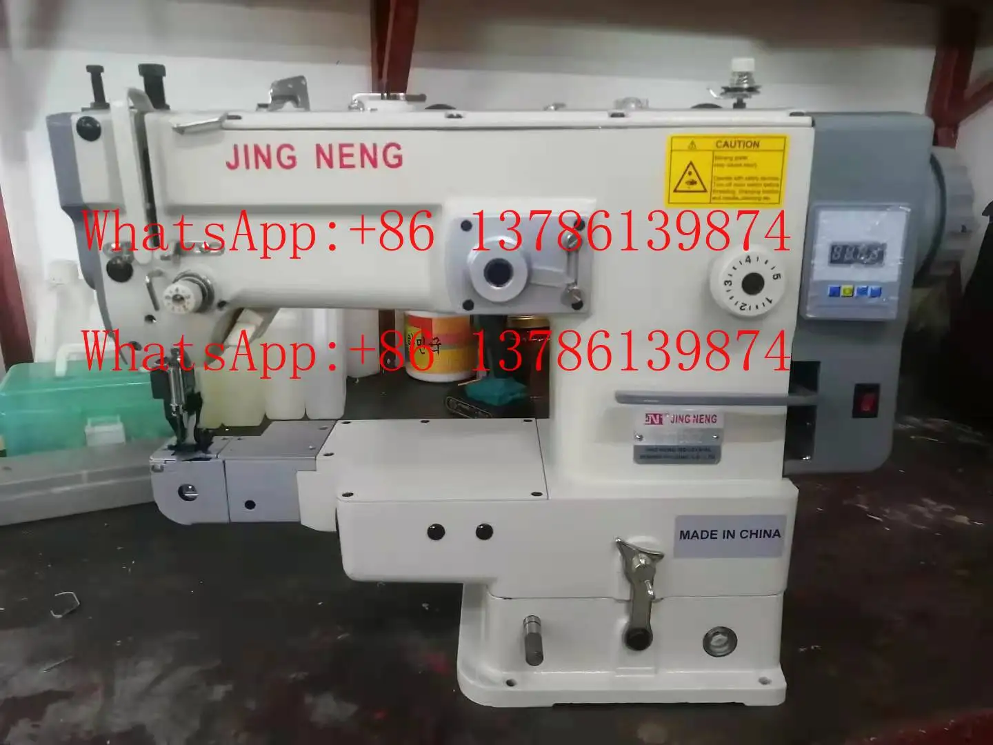 مع وظيفة التحكم في الغرز الواسعة للتغذية السلسة لسرير أسطواني المحرك المباشر وخياطة متعرجة مفردة