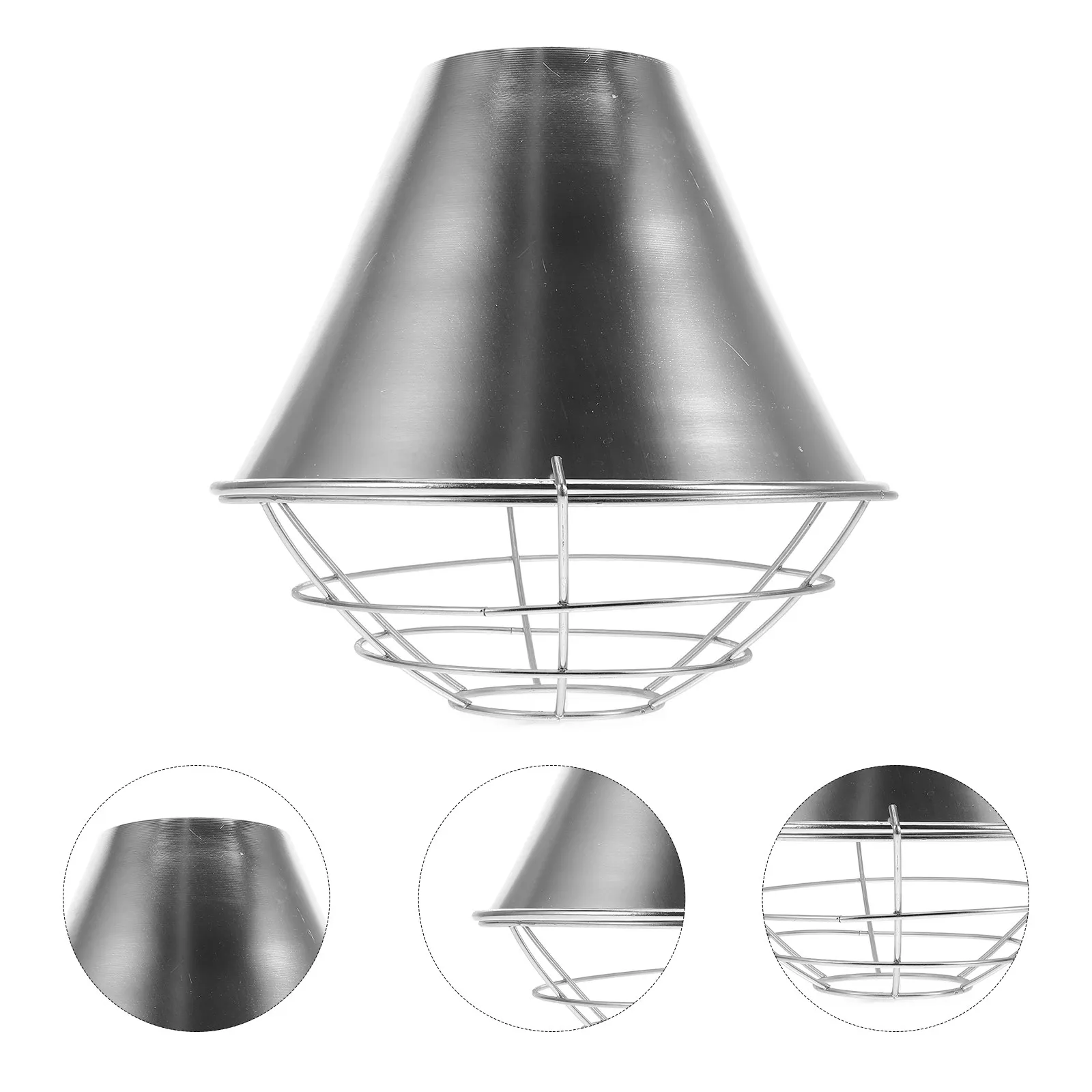 

1Set Aluminum Alloy Pendant Lamp Shade Small Lampshade Industrial Factory Lighting Fixture Bright Reflection Protective Cover
