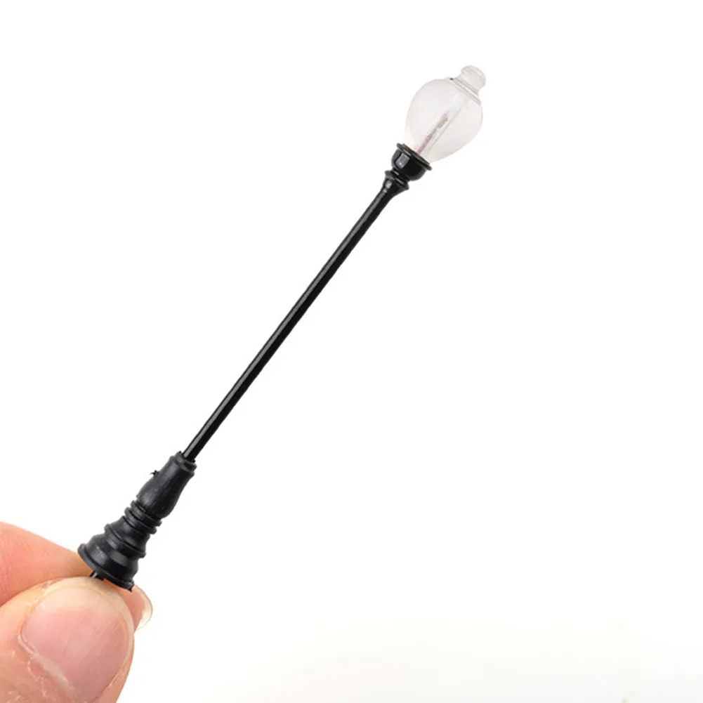 10 stks Model Spoorweg Trein OO/HO Schaal Lamppalen Led Straat Licht Lamp Trein Kunstmatige Miniatuur Spoorweg Decoratie Landschap