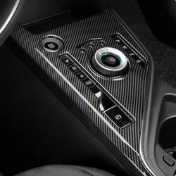 Fit For Kia Niro 2022 2023 2024LHD!!!  Carbon Black Interior Gear Shift Panel Cover Frame Trim Car Accessories 1pcs