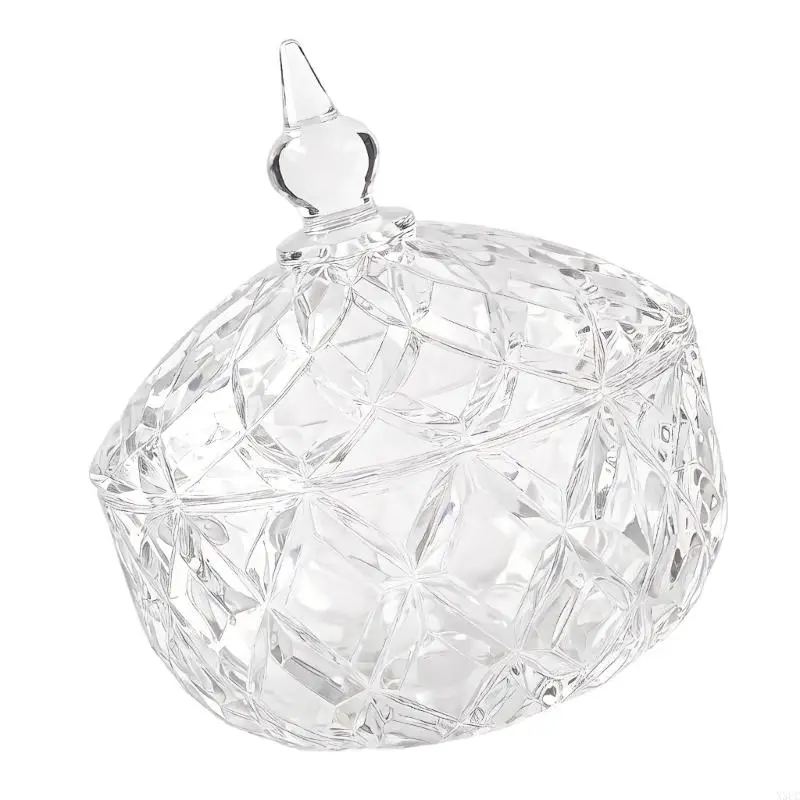 Multipurpose Glass Storage Canister For Kitchen Countertops Or Dining Table Use X3UC
