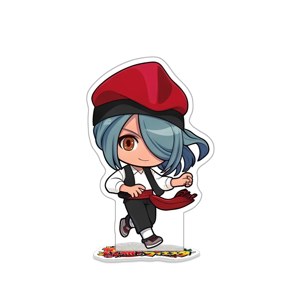 New Inazuma Eleven Acrylic Stand Keychain Endou Gouenji Shiro Cute Spain Flamenco Style Desktop Decor Q Version Chibi