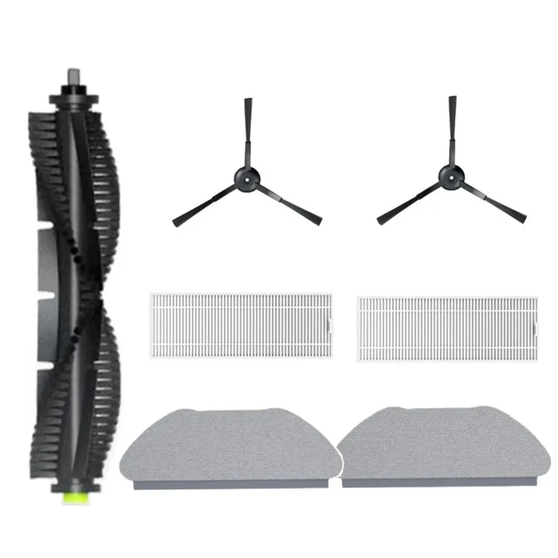 แปรงลูกกลิ้งหลักแปรงด้านข้างแผ่นกรอง HEPA ผ้าถูพื้นสำหรับ Qihoo 360 S10 X100สูงสุดหุ่นยนต์ดูดฝุ่นอุปกรณ์อะไหล่