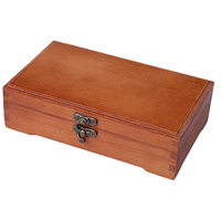 Solid Wood Stationery Box Pen Boxes Desk Pencil Holder Organizer Crayon Storage Classroom Case Pupils