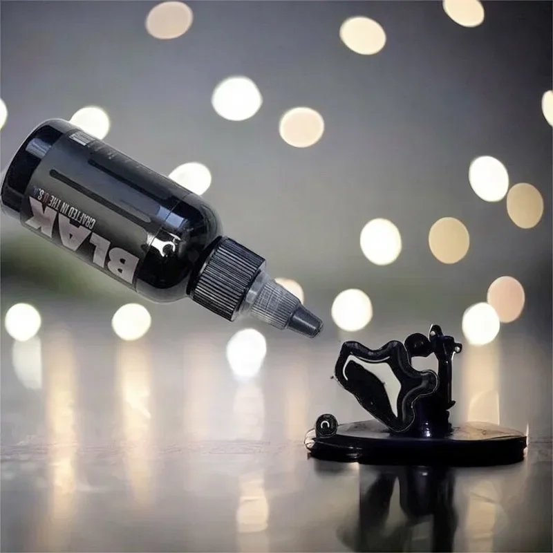 30/60/120ml Tattoo Ink Black and White Tricolor Water-based Ink Non-irritating Easy Coloring Classic Black Super Black Durable - Image 4