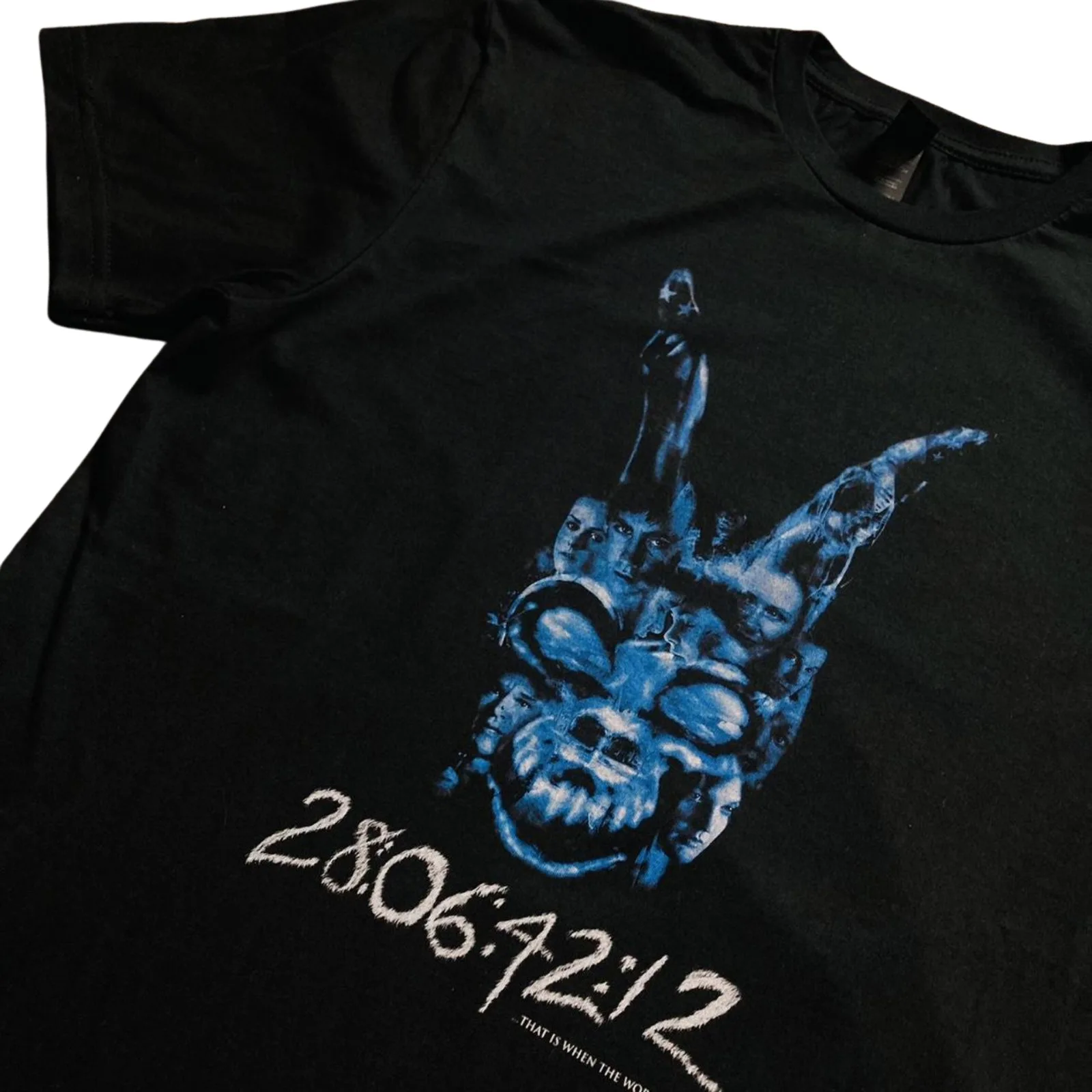 DONNIE DARKO 28. 06. 42. 12. That\'s when the world will end MOVIE UNISEX TSHIRT