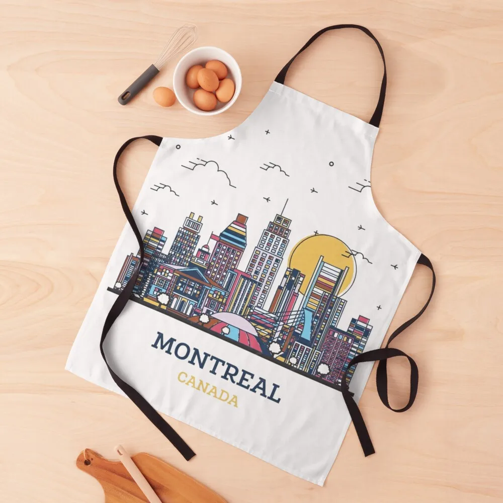 Montreal-Montreal canada Apron For Hairdresser Household Items Kitchen carpenter Apron