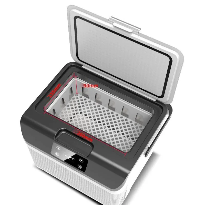 Portable Medical Vaccine Cooler Box Digital Temp Control Compressor Mini Drug Transport Refrigerator