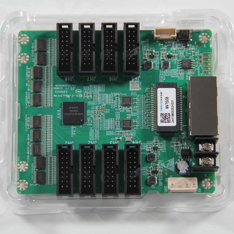 DIY Novastar LED Display Full Color Receiving Card NV7508 Display Control System Card 256x256 Pixels 8*HUB75E Interface