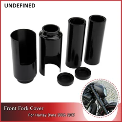 For Harley Davidson Dyna Street Fat Bob 06-17 Motorcycle Upper/Lower Front Fork Shock Absorber Cover Protective Sleeve