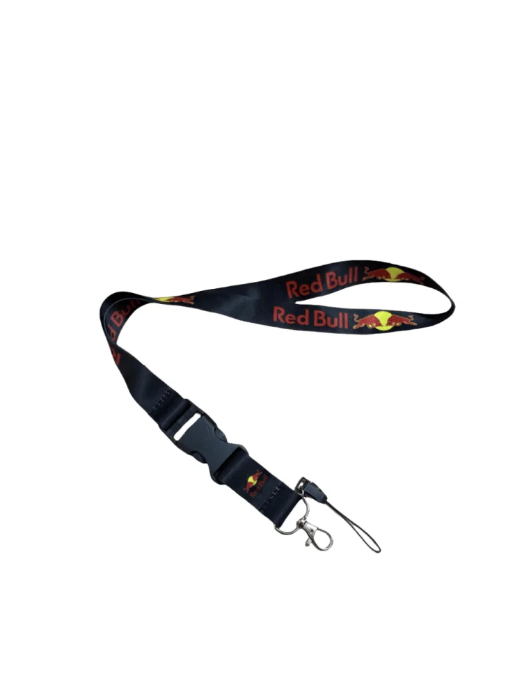 AliExpress Red Bull work permit hanging rope mobile phone hanging neck Red Bull hanging rope heat transfer printing hanging decoration