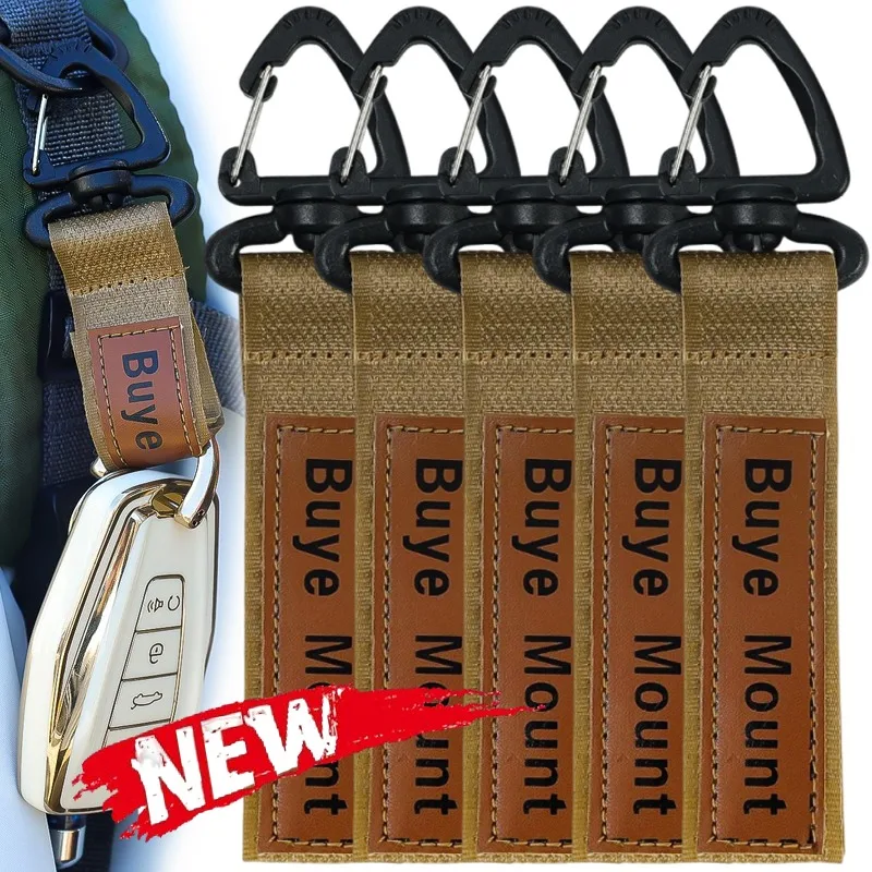 360° Rotating Hook-and-Loop Multi-Functional Loop Keychain Multi-Purpose Outdoor Backpack Hook Suitable for Outdoor Sports Bags
