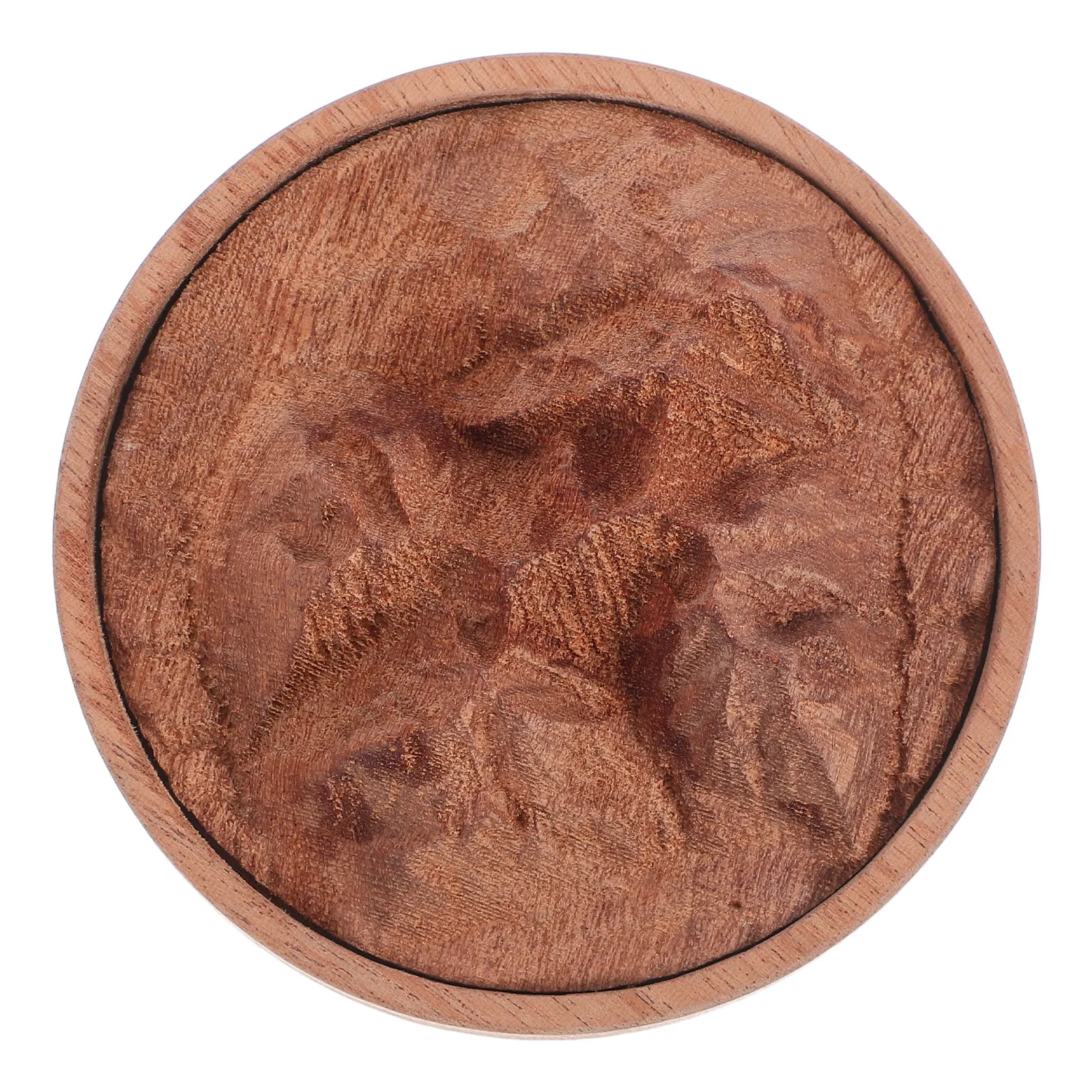 Mountain Shape Wood Diffuser Ornament Natural Solid Wood Essential Oil Diffuser for Home Living Room Bedroom Office Aromatherapy
