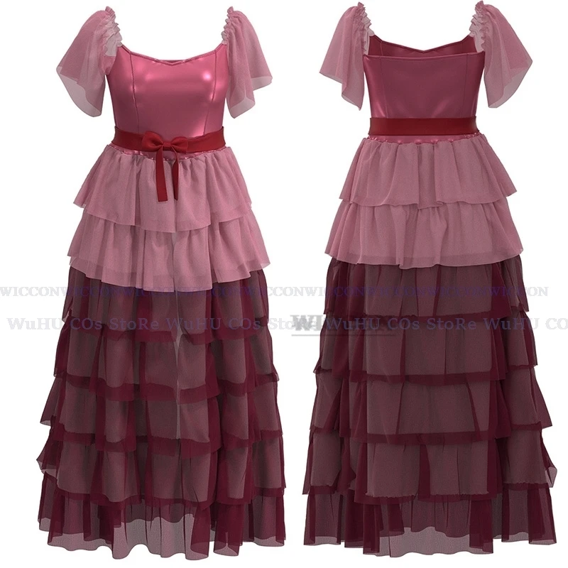 

Hermione Women Pink Dress Princess Granger Cosplay Costume Halloween Maigc School Party Performance Clothes lolita evening dress